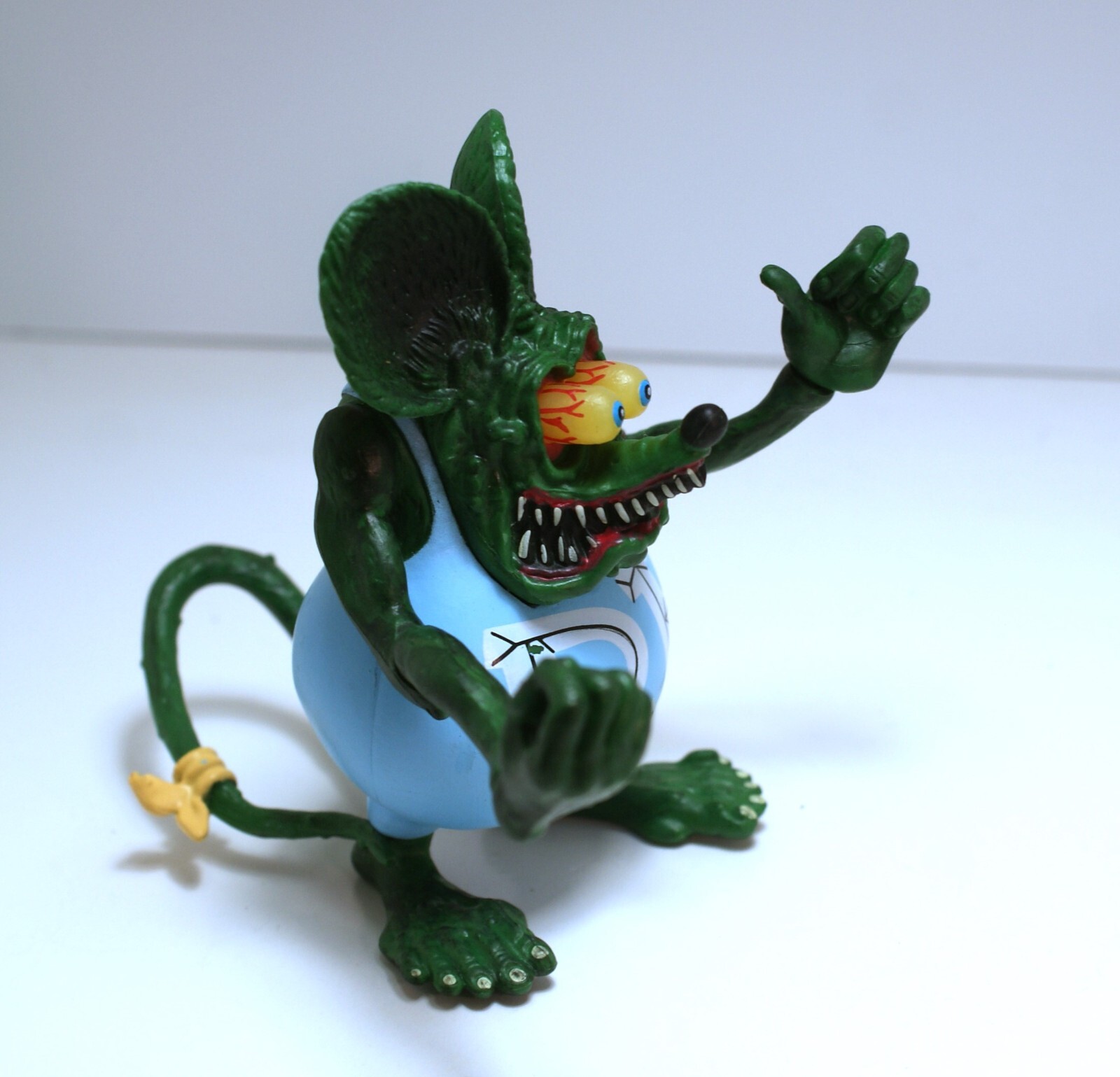 Hard to find Rat Fink " Big Daddy" ED Roth PVC BLUE color! Adult collectible