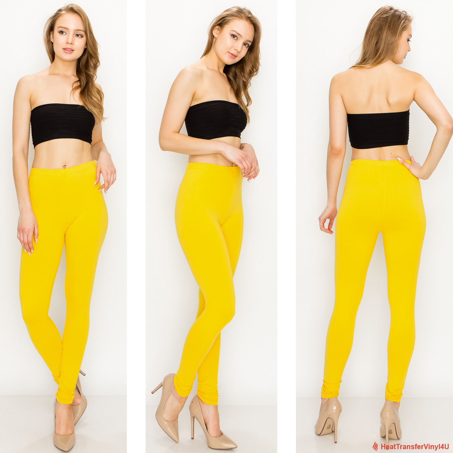 Womens Buttery Soft Premium Solid Color Leggings - One Size and Plus Size