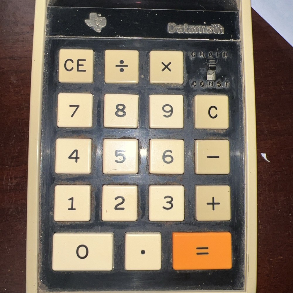 Texas Instruments TI 2500 Datamath Electronic Calculator NO AC ADAPTER Untested