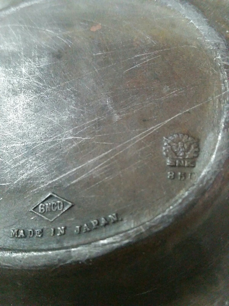 Ashtray-GNCO-marked SNK 850- Silverplate-River scene