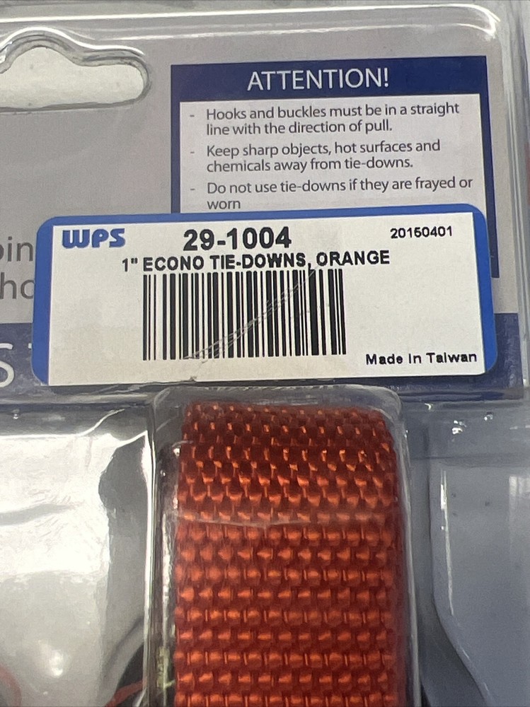 PowerSports Tie Downs Orange 6ft Brand New