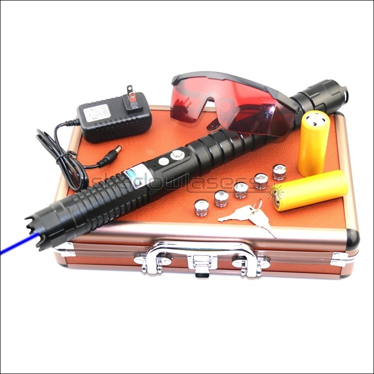 BX7 450nm Adjustable Focus Blue Laser Pointer Visible Laser Beam