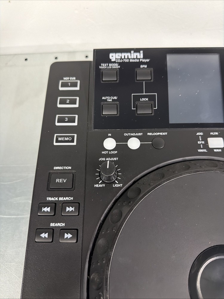 GEMINI CDJ-700 MEDIA PLAYER - TESTED - OPEN BOX - READ!