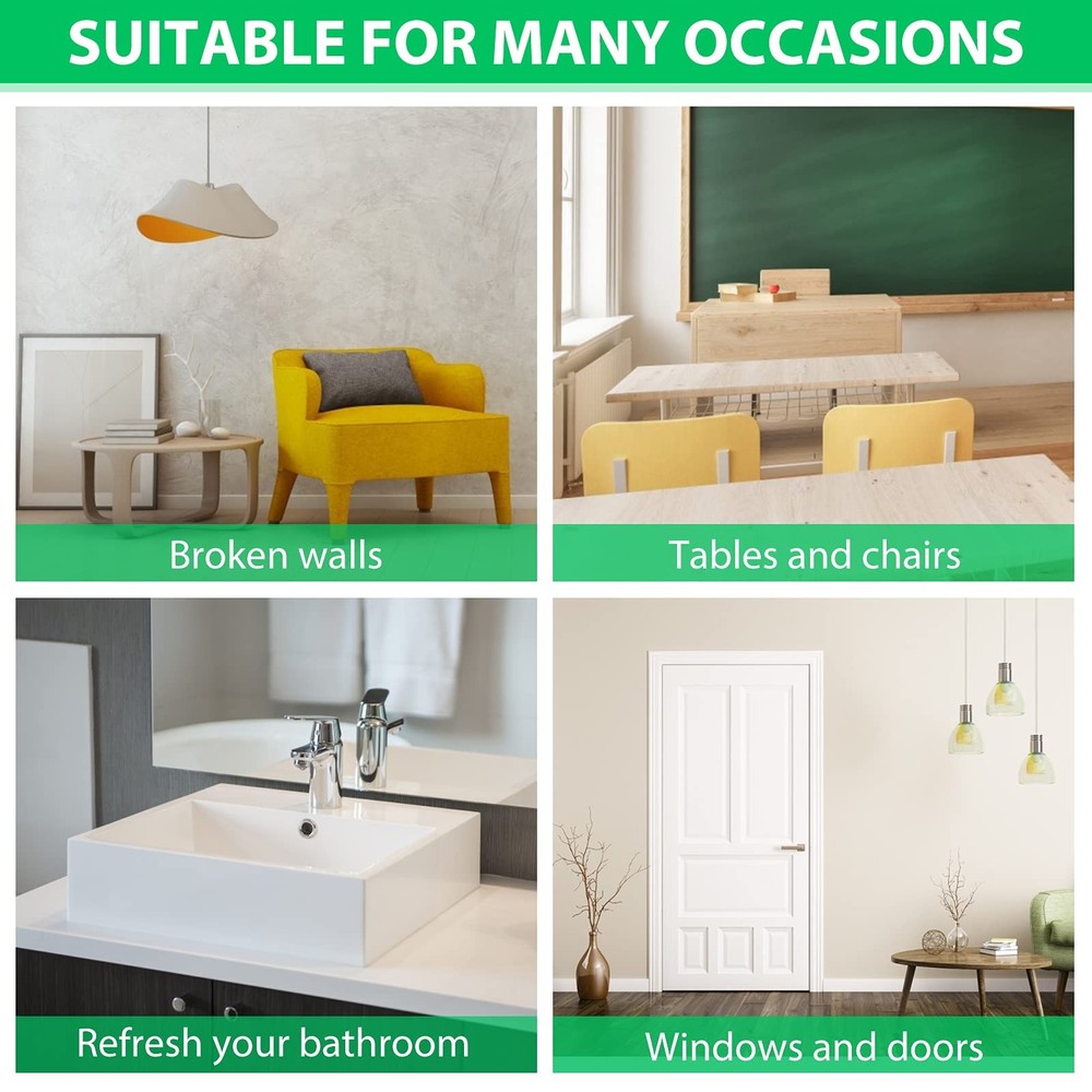 Drywall Repair Kit - Large Hole Patch, Wall Mending Agent 2 Pack Spackle