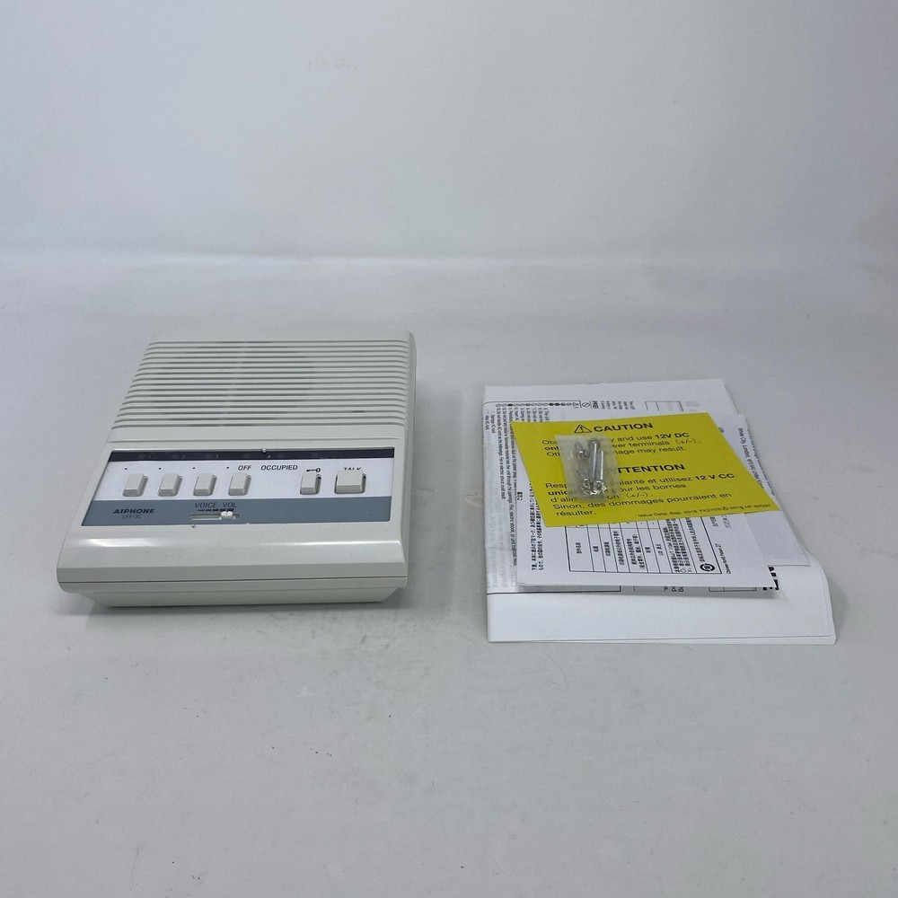 Aiphone LEF-3L 3-Call Master Intercom Station, White 12-Conductor