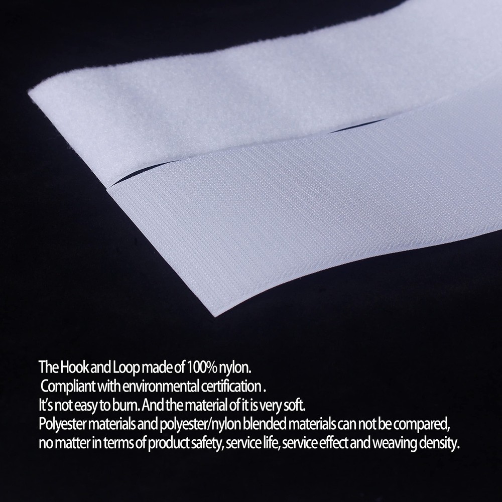 3 Inches Width 1.5 Yards Length | Self-Adhesive Hook and Loop Style Sheets | Sup