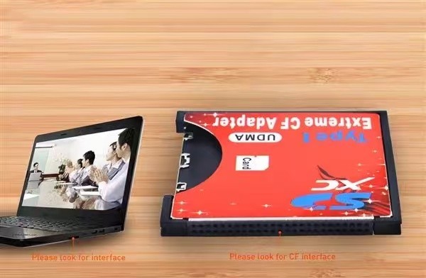 SD SDHC SDXC to CF Type I Compact Flash Memory Card Extreme Adapter Reader