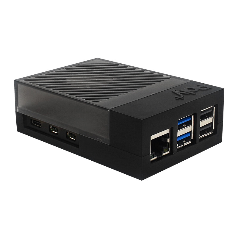 Raspberry Pi5 POLY5+ Case Argon Box Compatible with PWM Cooling Fan Material ABS