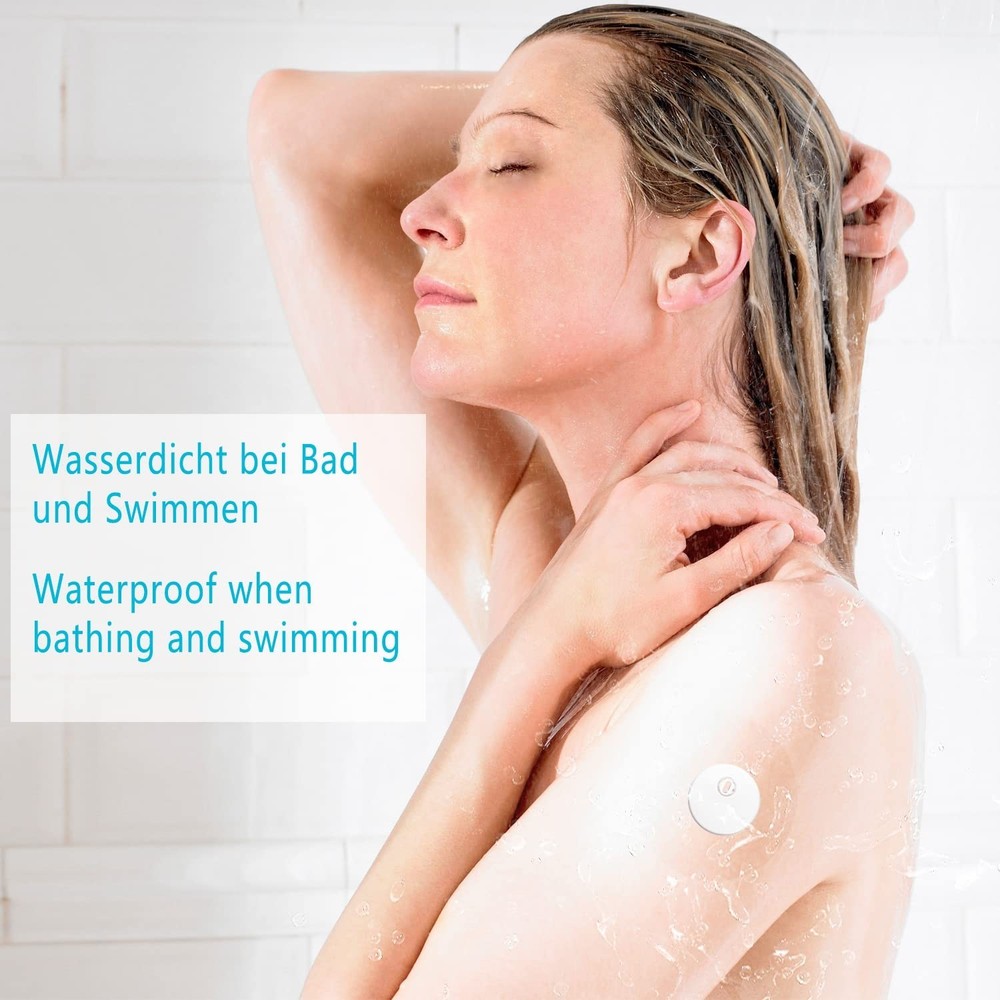 20 Pack Freestyle Libre 3 Sensor Covers, Waterproof & Transparent Adhesive Pa...