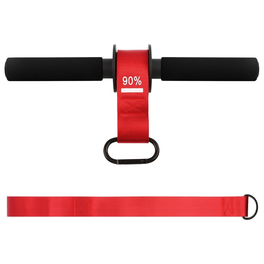 Forearm Strengthener and Wrist Roller,Adjustable Strap Trainer Red