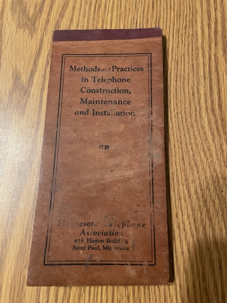 Minnesota Telephone Association Construction Maintenance Installation book