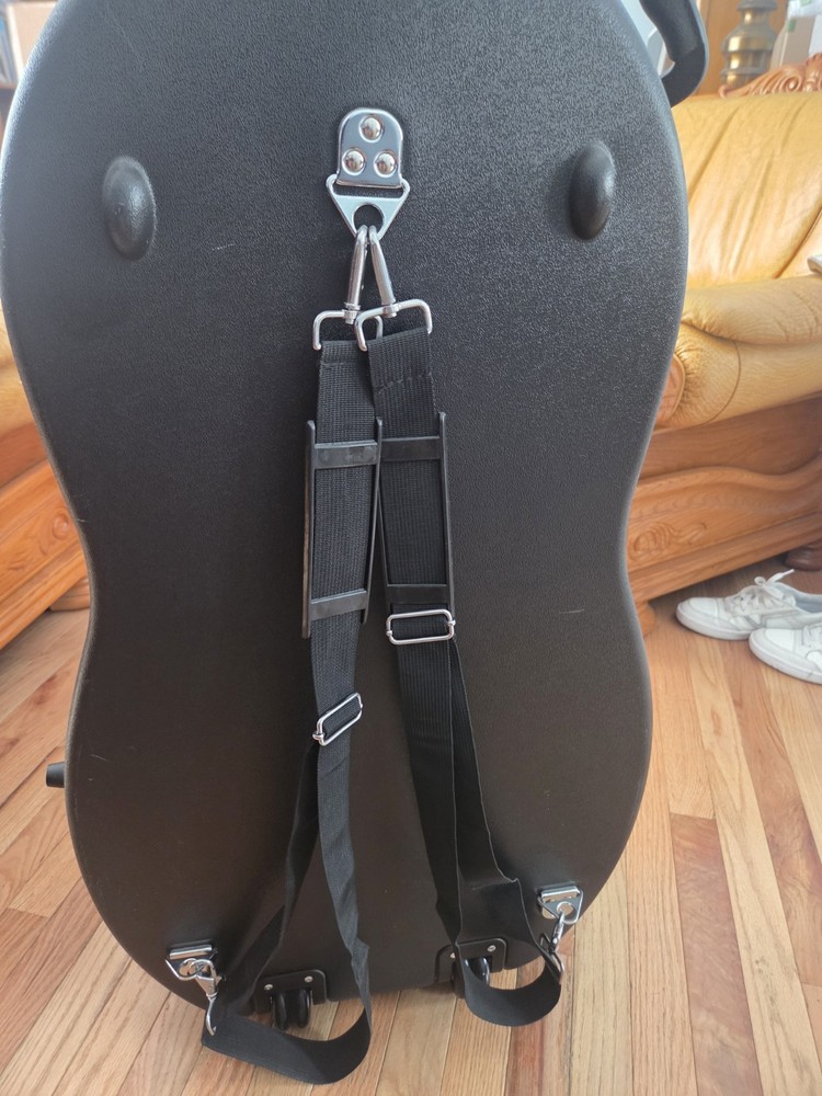 Bellafina ABS Cello Case with Wheels 3/4 Size