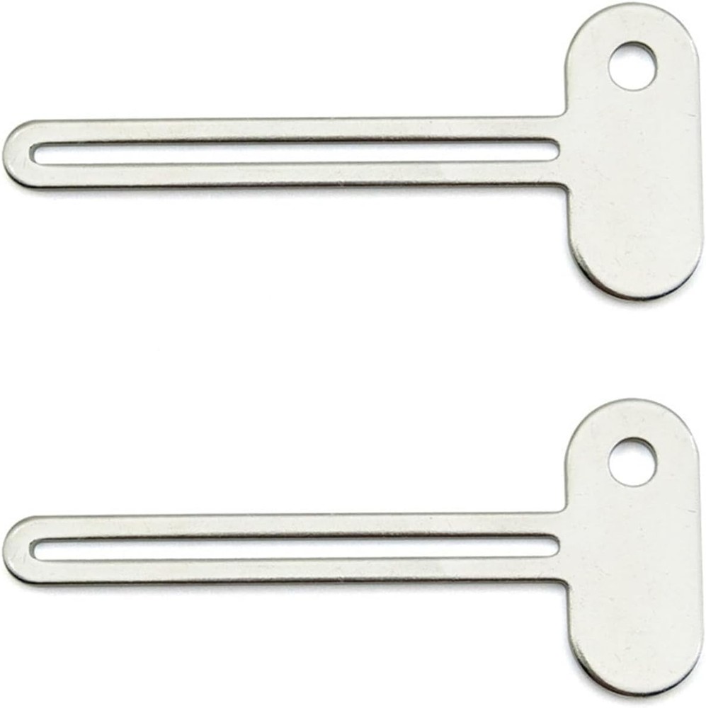 2 PCS Silver Key-Shaped Tube Squeezer Tool for Toothpaste and Creams,Squeezer Th