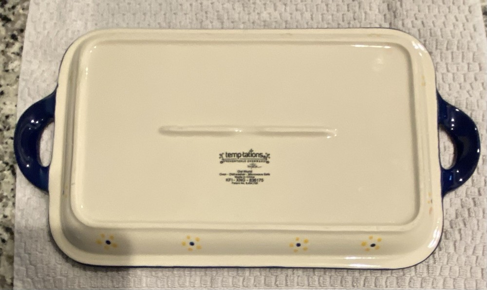 Temp-Tations By Tara Old World 13” Rectangular Handled Platter CERP-604