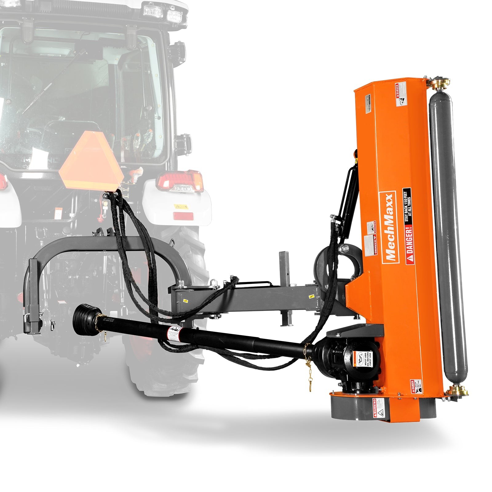 MechMaxx 3-Point PTO Offset Flail Ditch 60" Bank Mower, 25-60HP, CAT 1, VAM60