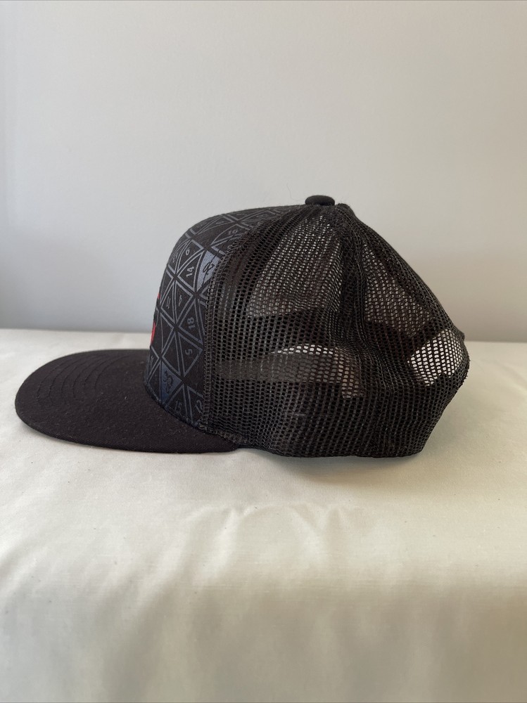 Dungeons & Dragons Baseball Cap Hat Black Snapback Mesh Embroidered