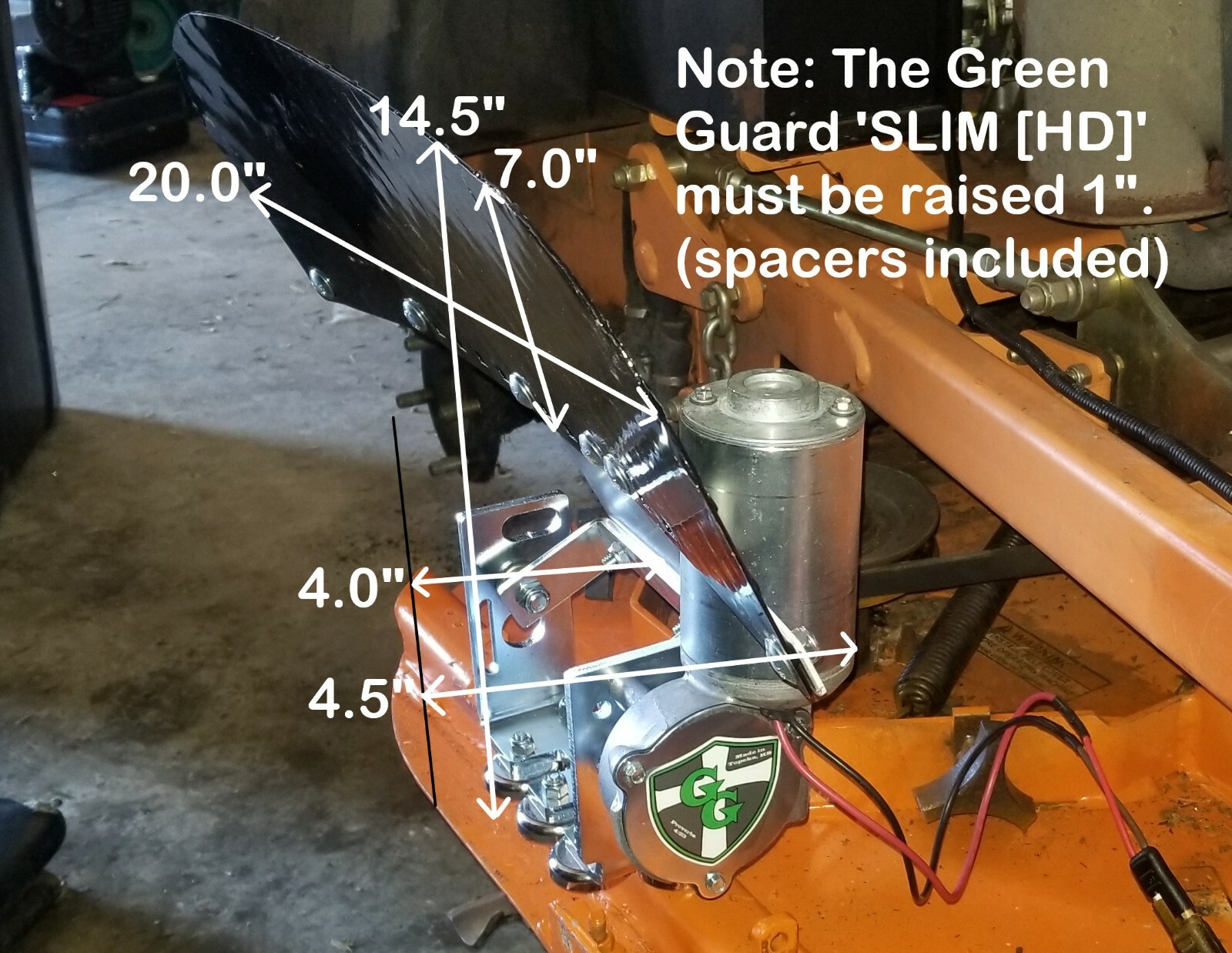 The Green Guard 'SLIM [HD]' - Motorized Chute Blocker with Aluminum Guard