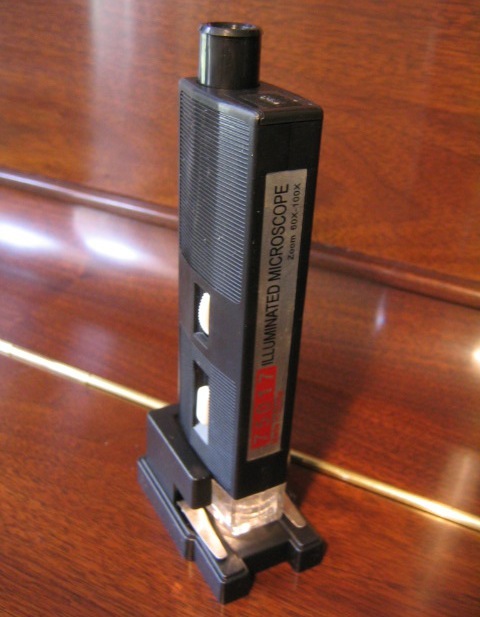 60-100x Illuminated Portable Microscope with Stand