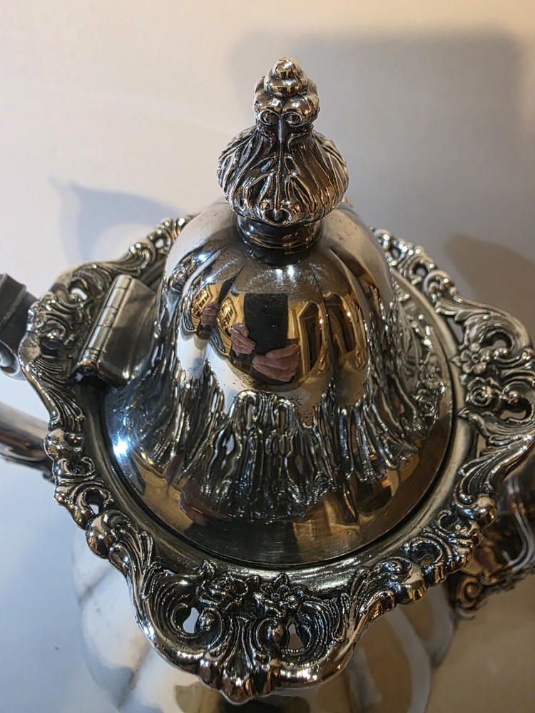 WALLACE Rose Point 1200 TEAPOT Silverplate