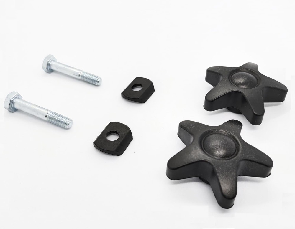 Pentagram Knob, Replacement Arm Adjustment Knobs for Rollator, Knob Black