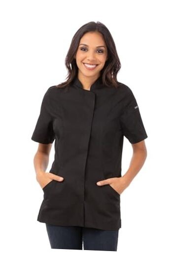 Women's Roxby Chef Coat Medium Black
