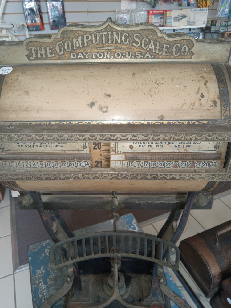 Antique Barrel Scale 1901 The Computing Scale Co