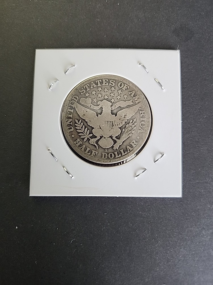 1911-S Barber Half Dollar In Good Condition
