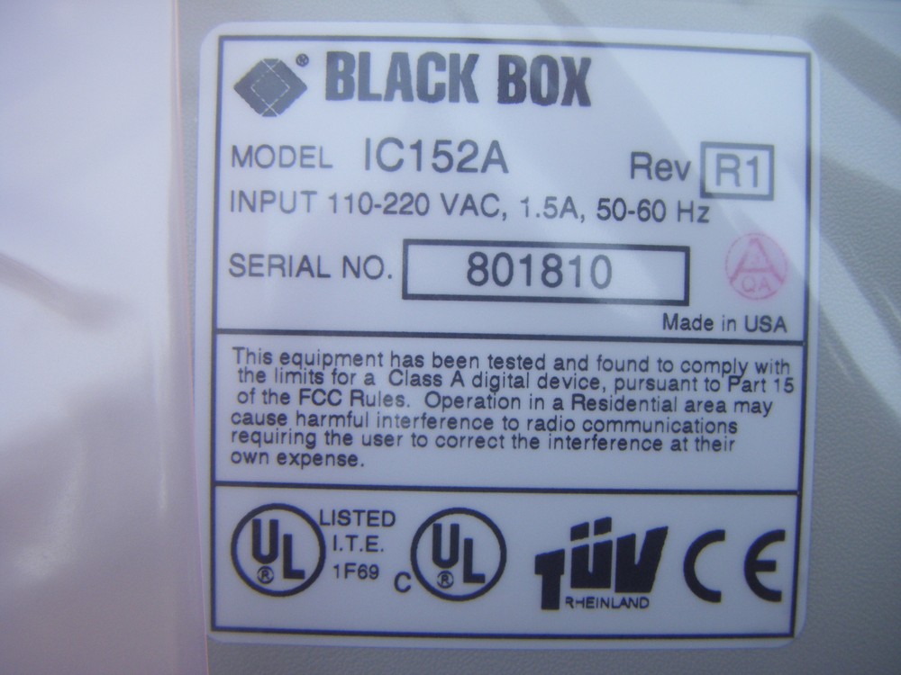 SCSI Differential Converters By Black Box External Model IC152A