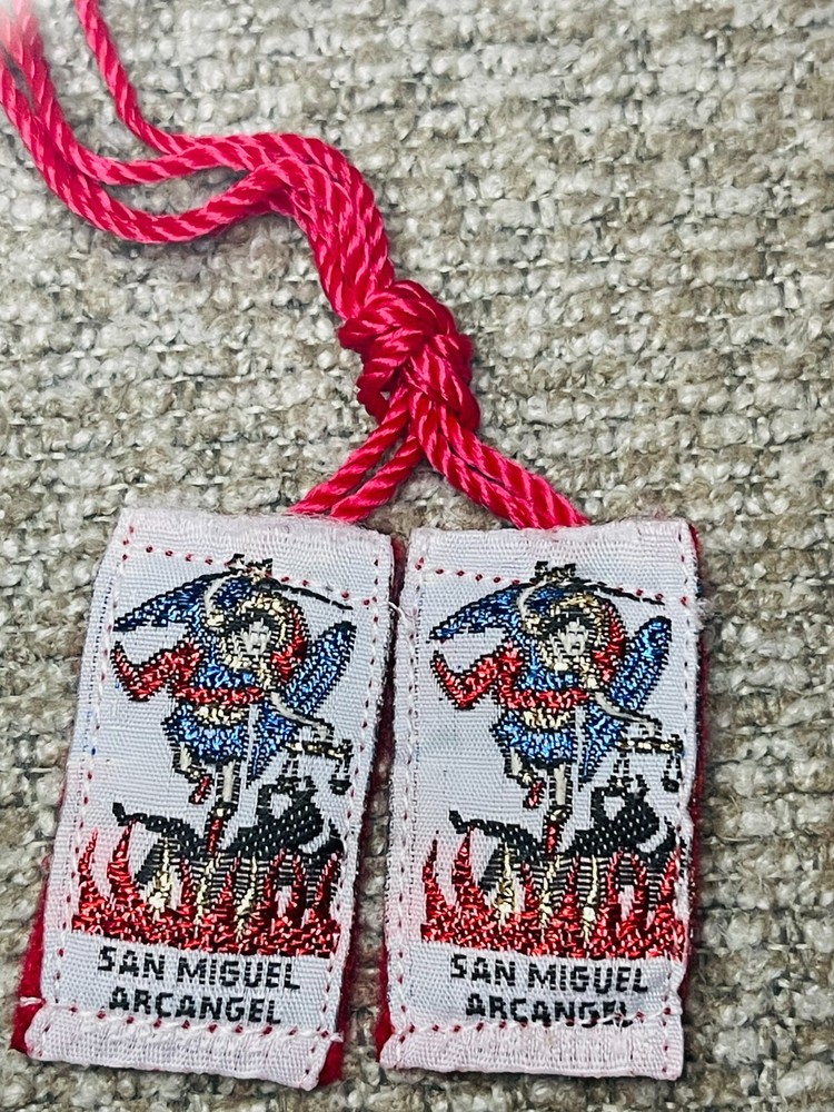 Escapulario San Miguel Arcángel-Scapular St. Michael Blessed