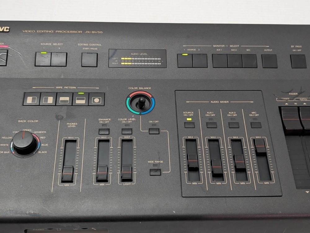 JVC JX-SV55 video editing Processor RCA Connectivity