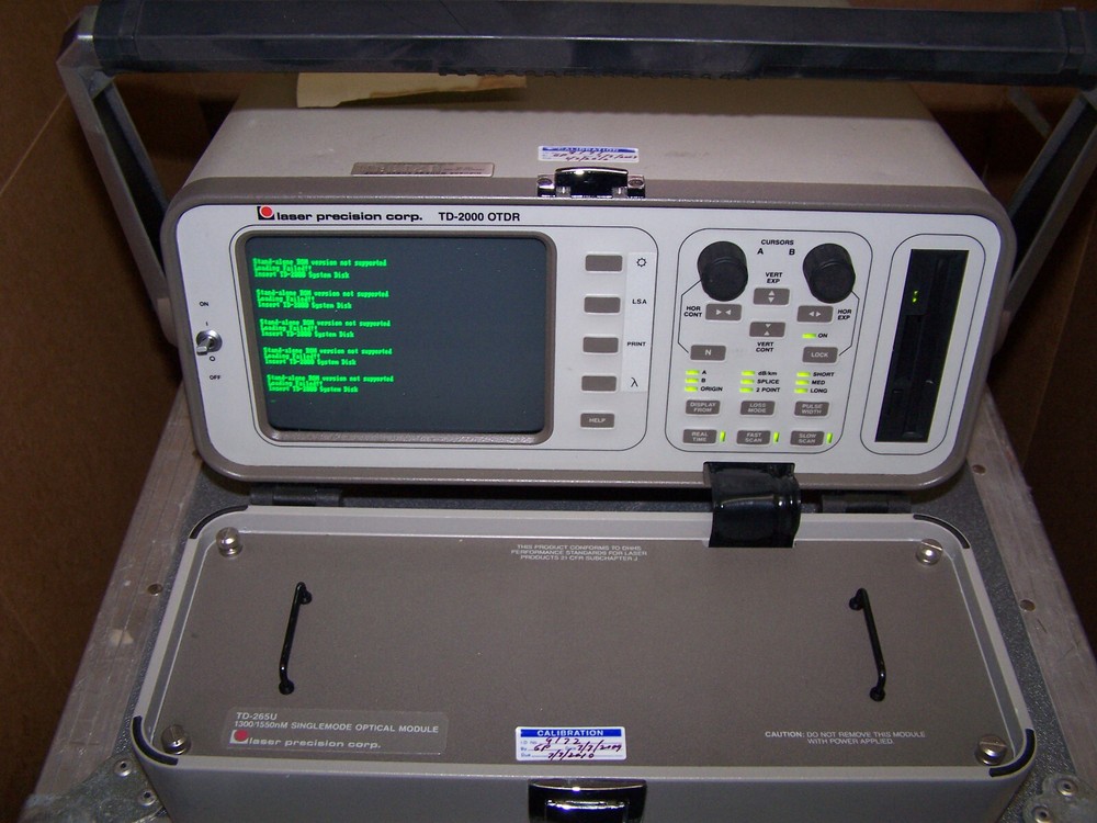LASER PRECISION TD-2000 OTDR Optical Time Domain Reflectometer Fiber Testing