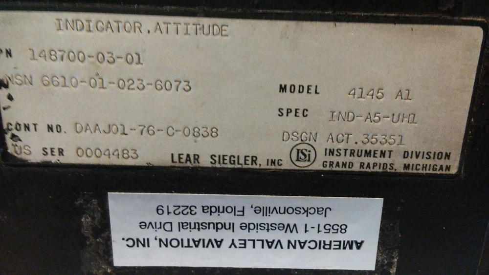 Indicator, Attitude, Aircraft