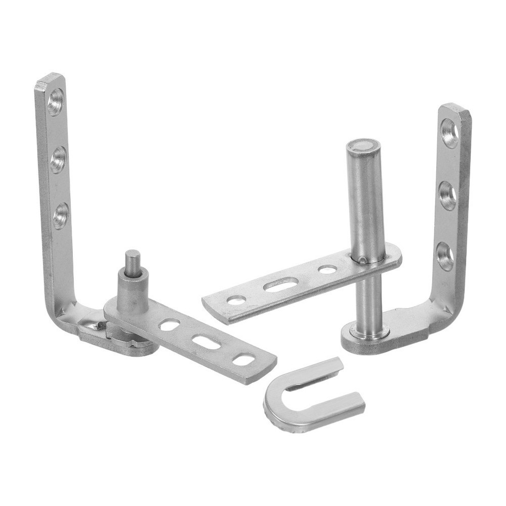 2 Pcs Self Closing Door Hinges Louvre Swinging Gravity Replacement