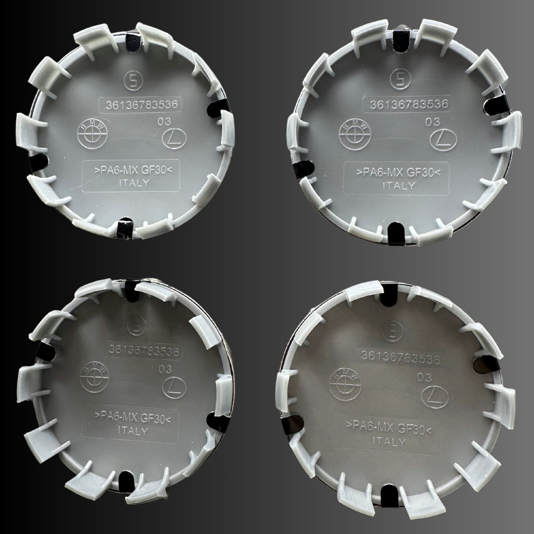 New Set (4) Wheel Center Emblem Caps for BMW Sport 68mm