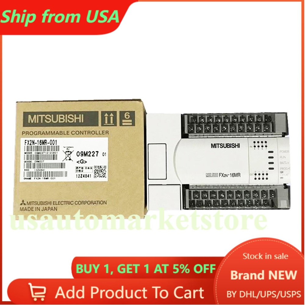 MITSUBISHI FX2N-16MR-001 FX2N16MR001 PLC Programmable Controller