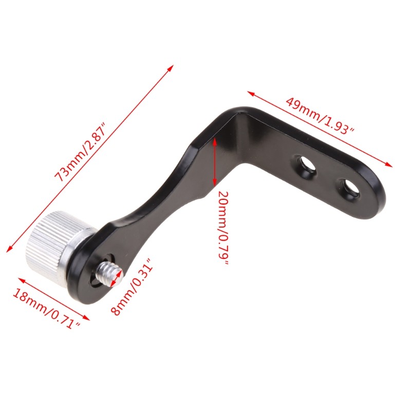 L-Shaped Binocular Fixed Bracket Metal for Connecting Binoculars Camera Tripod