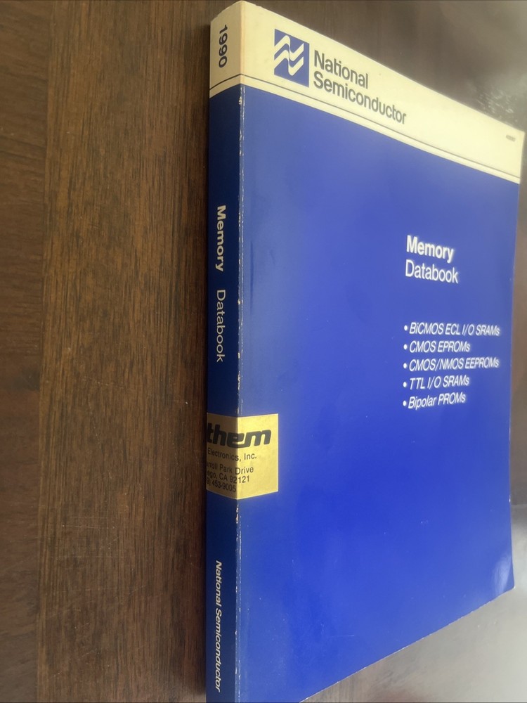 NATIONAL SEMICONDUCTOR Memory Databook 1990
