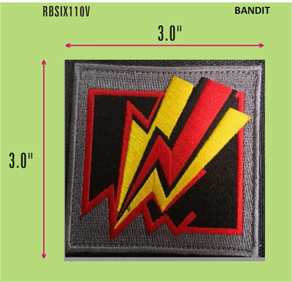 RAINBOW SIX OPERATOR BANDIT VEL-KRO 3" FLAG PATCH - RBSIX110V