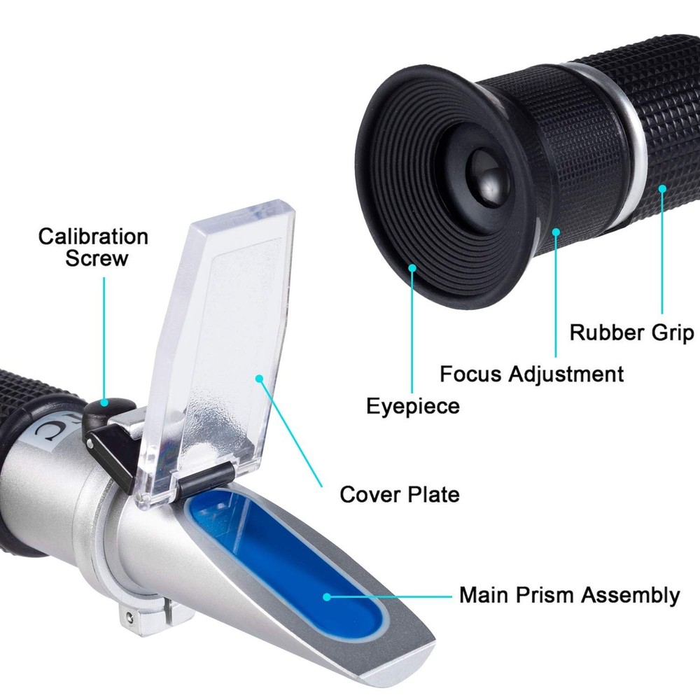 Precision Honey Refractometer with ATC - Accurate Brix Tester for Home & Pro Use