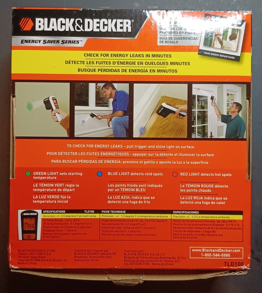 Black & Decker Thermal Leak Detector TLD100