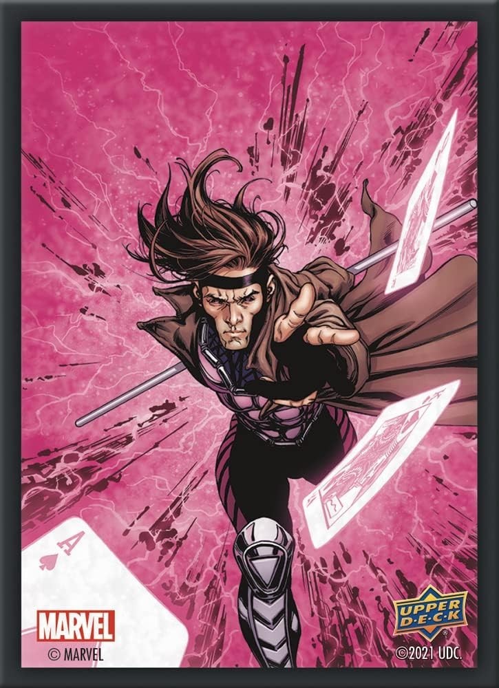 Upper Deck Marvel Deck Protector Collectible Card Sleeves Gambit 65 Count