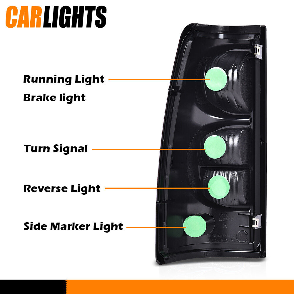 2PCS Tail Lights Fit For 2003-2006 Chevy Silverado 1500 2500 3500 HD Brake Lamp