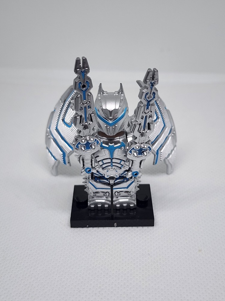 Batman Silver Hellbat Suit Custom Lego Minifigure