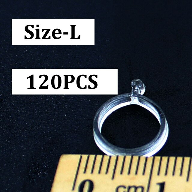 120Pcs Pellet Bait Bands Clear Carp Coarse Fishing Floater Surface Latex Bait