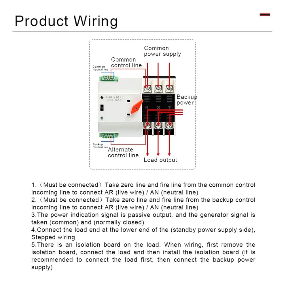 Rated Automatic Transfer Switch - 100A DIN Rail Mounted Solution