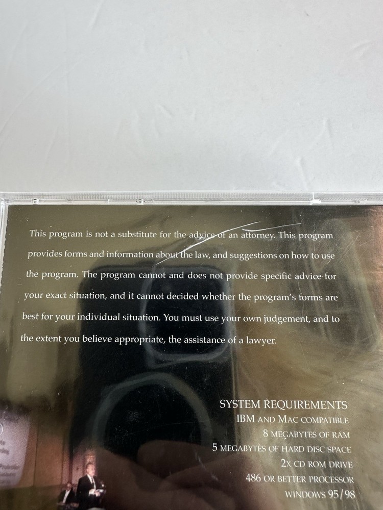 IBM &Mac Compatible Complete Legal Software CD