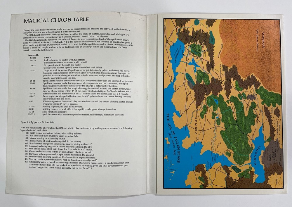 Advanced Dungeons and Dragons Module TSR Shadowdale 9247