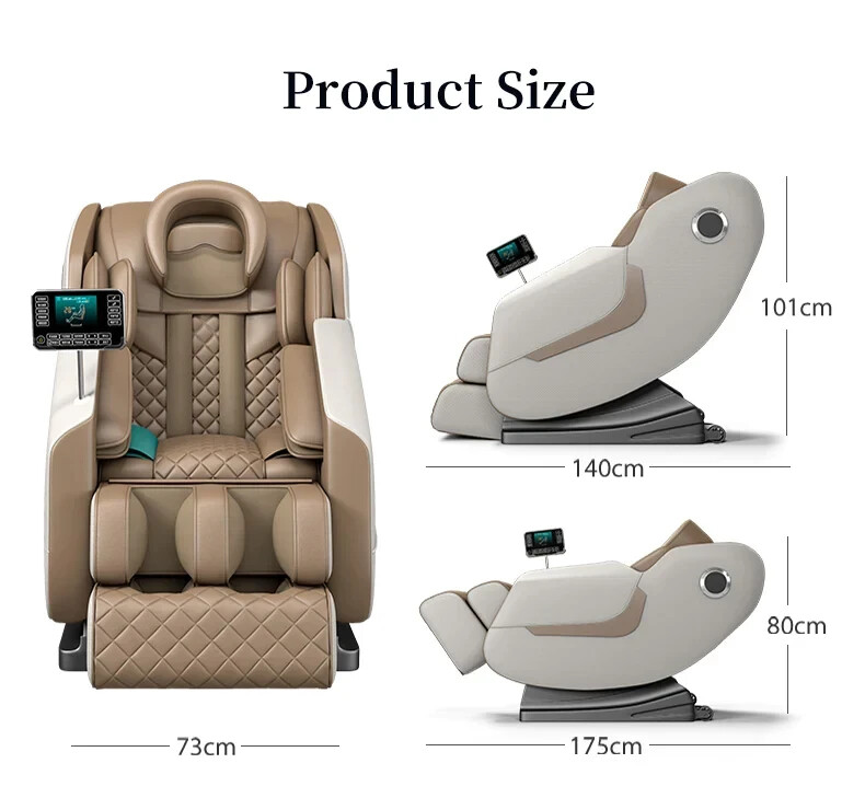 Premium 3D Massage Chair - AI Voice Control Zero Gravity - Bluetooth