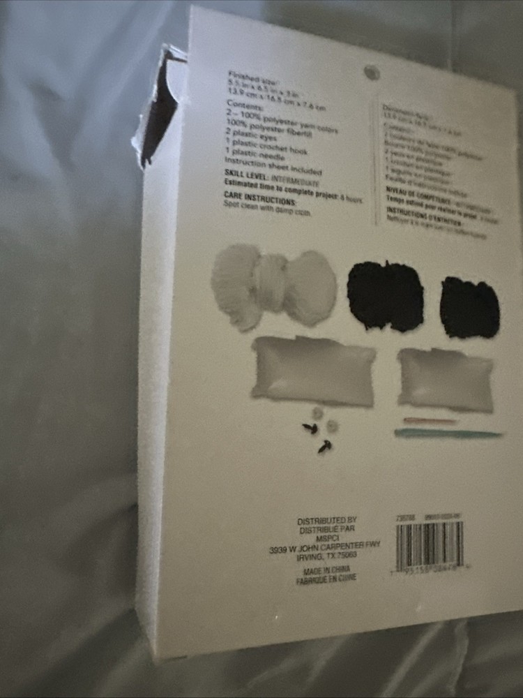 Loops And Threads Crochet Kit - Zebra- Open Box Only