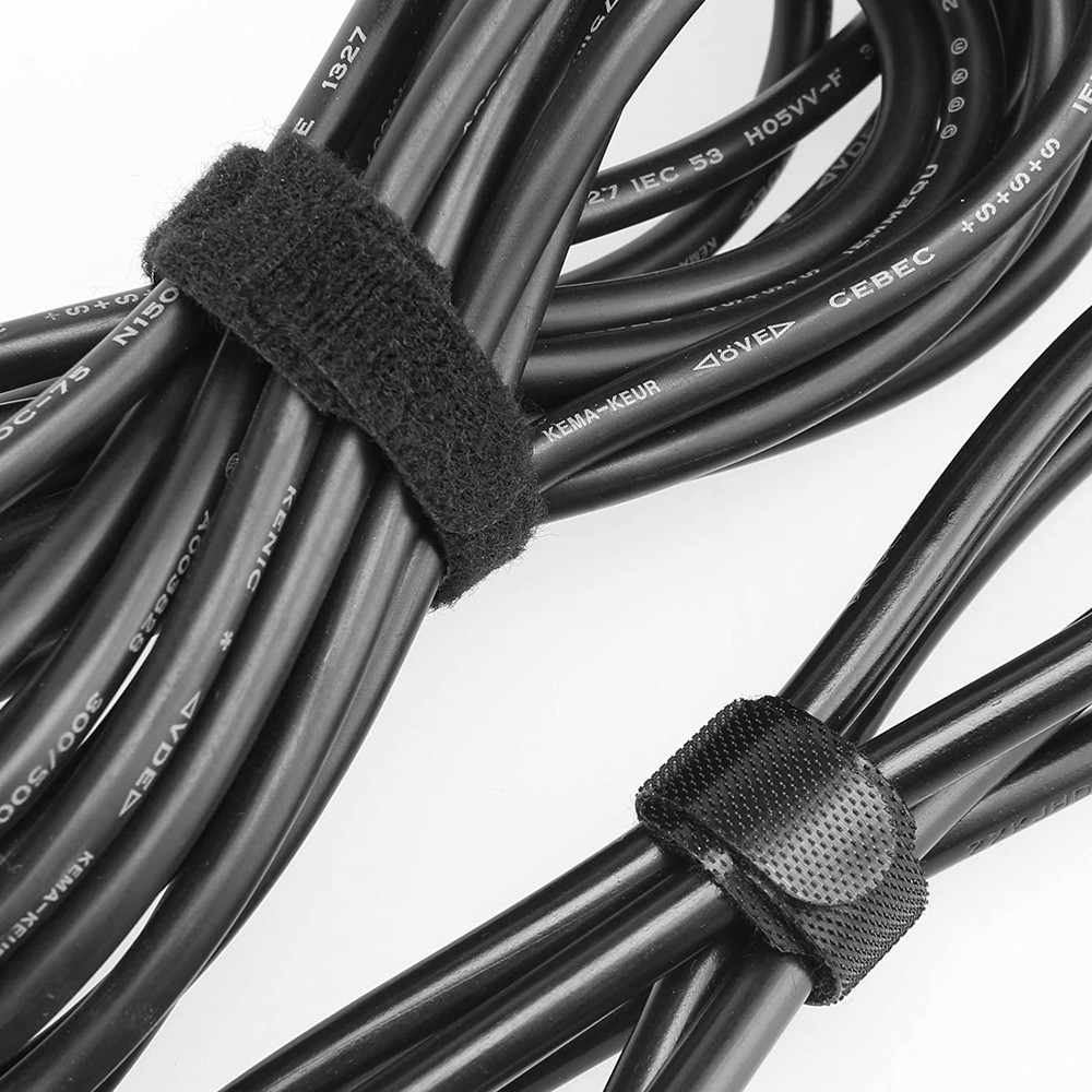 150x Cable Ties 6" Black Hook Loop Nylon Wire Organizer Reusable Fastener Straps